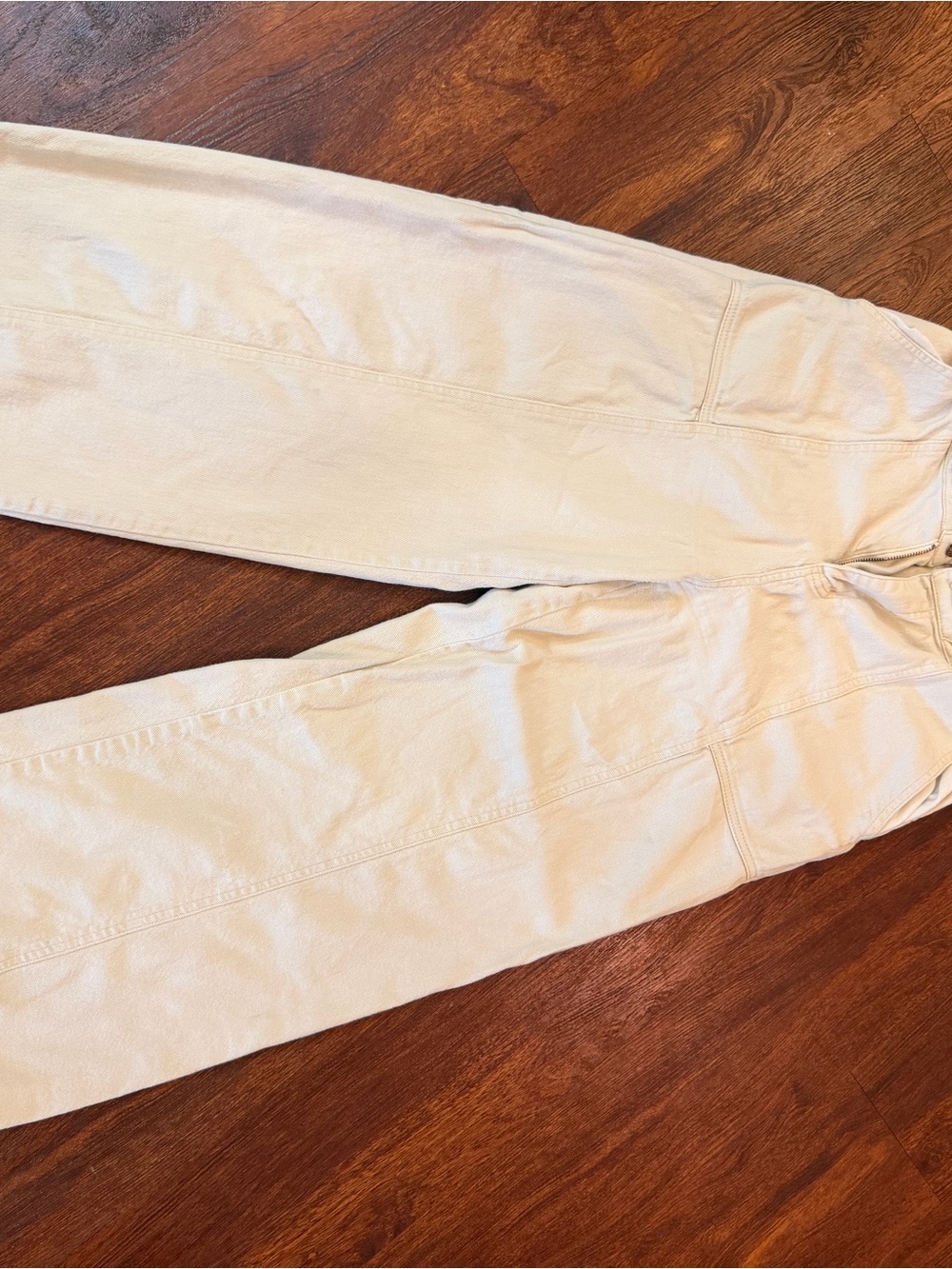 entro Lightweight Cream Cropped Ankle Pants